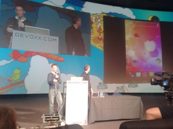 Romain Guy et Chet Hesse dans Android Awesomeness présentation